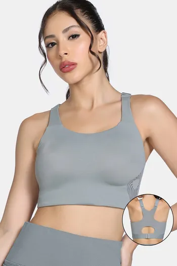 Buy Zelocity High Impact Moisture Wicking Sports Bra - Wild Dove